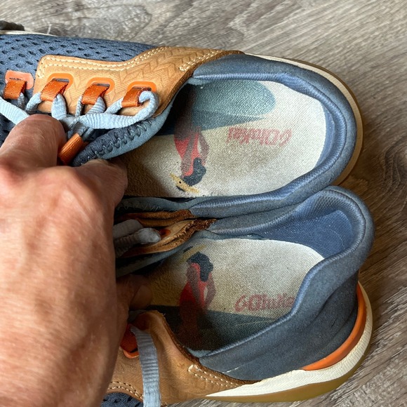 OluKai Wailuku Athletic Mesh Sneakers Blue Brown Womens 7.5 - Picture 7 of 9